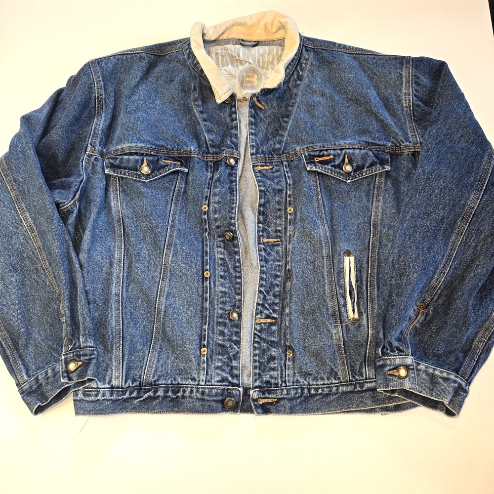 Union‎ Bay Vintage Denim Blue Jean Jacket Size XL
